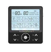 10 Modes Best Muscle Stimulator tens EMS nmes Unit Machines Electric Electronic Pulse Massagers for Back Shoulder Neck Legs Knee Body Pain tmj Replacement Pads HealthmateForever Pro10ab2c (Black)