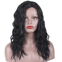 Jieson Hair Wigs Women Fashion Lady Gradient Short Curls Hair Cosplay Party Wig Party Wig Best Gift for You (Black)