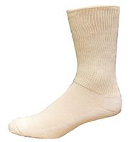 Medipeds Men's Extra Wide Rib Crew 2 Pr Extra Large White