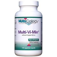 NUTRICOLOGY MULTI-VI-MIN:NO COPPER, 150 CAP