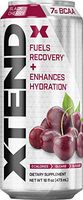 Scivation Xtend Carbonated Zero Sugar Hydration & Recovery Drink, Branched Chain Amino Acids, Electrolytes + Performance BCAAs, Black Cherry, 16 Ounce Cans (Pack of 12)