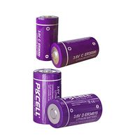 2Pcs D Cell Battery ER34615 +2Pcs ER 26500 C Size 3.6V Lithium Battery