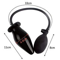 DIGMOO Bladder Control and Pelvic Floor Exercise, Enema Douche Bulb Enema Pump System Rubber Black