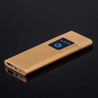 erholi Metal Flameless Windproof Electronic Lighter with Touch Switch Lighters