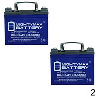 Mighty Max Battery 12V 35AH Gel Battery for Electric Mobility Little Rascal - 2 Pack Brand Product