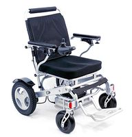 Karman Healthcare Tranzit Foldable Lightweight Power Wheelchair, Silver, 42 Pound