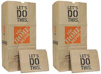 BTCAD 49022-25PK Heavy Duty Brown Paper Lawn and Refuse Bags for Home and Garden, 30 gal 2 Case of Pack of 25