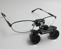 NORTHOPE Ultra-light High-definition Waterproof L60G 2.5XWA Surgical Medical Dental Binocular Loupes with Nickel Alloy Small Sport Frame