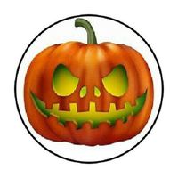 HotSaleStore Sticker Seals 48 Jack Pumpkin Envelope Seals Labels Stickers 1.2" Round