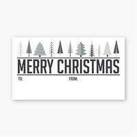 to and from Christmas Gift Wrapping Labels, Stickers for Christmas Gifts (597-GB)