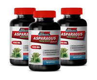 Brain Health Supplement - Memory Mind & Focus Enhancer - Asparagus 600 MG - Young Shoots Extract - Premium Dietary Supplement - Digestion Vitamins - 3 Bottles 300 Capsules