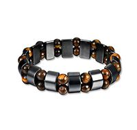 Women Men Health Care Bracelet Black Stone Magnetic Therapy Hematite Bracelet Weight Loss Bangle Body Slimming Fat Burner Tool a