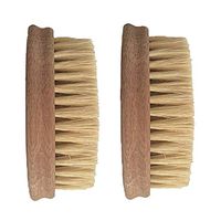 Vegetable Brush - Made from All Natural Bamboo and Palm Fibers - Scrub and Clean Carrots, Potatoes, Corn, Beets etc. (Double Pack)