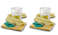 ESP SK-H5 16 Piece 5 Gallons Hazmat Absorbent Spill Kit, 5 Gallons Oil Absorbency (2 Kits)