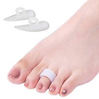 ZaxSota 2 Pairs Hammer Bunion Toe Spacers, Soft Gel Splints to Prevent Overlap, Toe Corrector Gel Silicone Toe Separators Stretchers