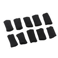 uxcell Sports Volleyball Stretch Bands Elastic Fingers Sleeves Covers 10pcs Black