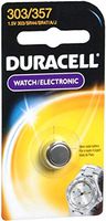 Duracell Silver Oxide Battery 1.5 Volt 303/357/76, 1 Each (Pack of 2)