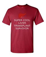 realpeoplegoods Liver Recipient Shirt - Liver Transplant - Liver Donation Liver Crimson