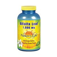 Nature’s Life® Alfalfa Leaf Tablets 1000mg | Vitamin Rich Green Superfood | Non-Gmo | 500 Count