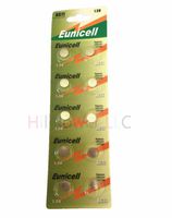 Hillflower 10 Piece AG11 LR58 LR721 G11 362A 361 162 Card 0% Hg 1.5V Long Duration Alkaline New Battery