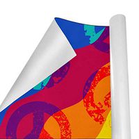 Gift Wrapping Paper Roll Peace Rainbow Stripe for Birthday,Holiday,Wedding,Baby Shower Gift Wrap - 3Rolls - 58inch x 23inch Per Roll