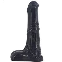 Bibida Big Animal Pênís Pony Horse Pênís Artificial PênísR-EalisticPênísAdǔltSexsxi Toy Female D-IckAnálPlúg Funny Couple Toys (Color : Black)