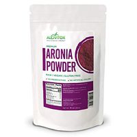 Aronia Juice Powder | Antioxidant Dense Superfood Naturally Containing Dietary Fiber, Vitamins A, K, C, and E, Calcium and Iron | RAW, Non-GMO, Gluten Free, Water Soluble RAW Aronia Juice Powder