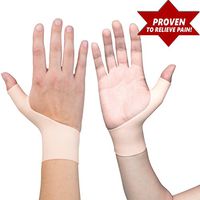 EXTRA SMALL Size Gel Wrist & Thumb Support Braces for Big Hands| Fits Both Right & Left Hand| Proven to Relieve Pain Including Arthritis, Rheumatism, Carpal Tunnel, Tenosynovitis | Soft & Light Weight