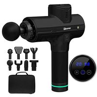 Massage Gun Deep Tissue Percussion Muscle Massager for Pain Relief, Portable Cordless Handheld Electric Body Muscle Massager Device with 20 Adjustable Speed, 8 Massage Head