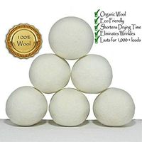 DengRen Dryer Balls - Premium 100% Organic Wool Laundry Balls Smell Removing/Dehumidification/Baking Mats - Reusable Natural Fabric Softener Ball Satisfactory service Pack of 3 pcs