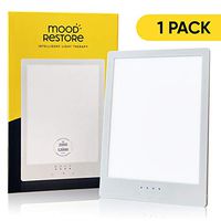 Mood Restore - (1 Pack) 12,000 LUX Light - Happy Sun Light w/Timer, UV-Free w/ 6ft Power Cord UL Listed