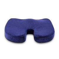 XIAOJUANJUAN Coccyx Seat Cushion Memory Foam for Lower Back Pain Tailbone Injury Sciatica Hemorrhoid Pelvic Pain Relief (Color : Blue)