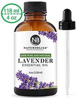 NaturoBliss Lavender Essential Oil, 100% Pure Therapeutic Grade, Premium Quality Lavender Oil, 4 fl. Oz - Perfect for Aromatherapy and Relaxation          