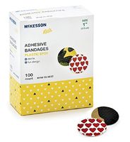 McKesson KIDS Adhesive Spot Bandages, Assorted, 1 Inch - Box of 100