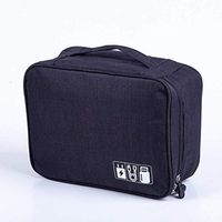 Travel Cable Bag Portable Digital USB Gadget Organizer Charger Wires Cosmetic Zipper Storage Pouch Kit Storage Bag uitable for Out-Going, Business