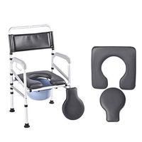 XWZJY Homecare Commode Chair Elderly Toilet Seat with Safety Frame Lightweight Shower Bench Height Adjustable Bathroom Support for Adults, Handicap