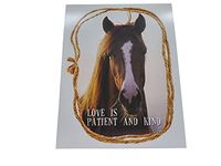 Faith View Creations Animal Mini Tablet 30 Sheets Per Notepad (Love Is Patient Horse)