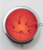 BlackKey Canada Canadian Flag 3-Compartment Decorative Pocket Gift Box Case Organizer for Pill, Color 1 -272