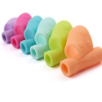 Ikevan 1 Set/3Pcs Writing Posture Correction Device Silicone MOT Harm Appliance Student Holding Pen/Pencil Corrector (B)