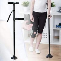 ZNXY Folding Walking Cane,with LED Light and Cushion Handle Adjustable Folding Cane for Men and Women