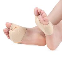 ZXR 2 Pairs Fabric Metatarsal Sleeve with Sole Cushion Gel Pads, Supports Metatarsalgia, Mortons Neuroma, Relieve Ball of Foot Forefoot Pain (Size : S)