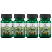 Swanson Chromax 1000 Chromium Picolinate 1,000 mcg 60 Veg Caps 4 Pack