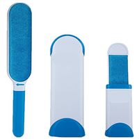 Double-sided brush removes pet fur,with the self-cleaning base,let the pet fur hide anyway