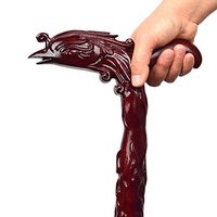 cane Mahogany Carved Walking Stick Wood Carving Leading for The Elderly Wooden Walker Practical Old Man Gifts HOJZ