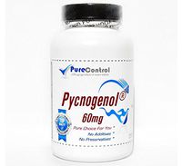 Pycnogenol 60mg Oryginal Brand Ingredient/No Substitutes // 60 Capsules // Pure // by PureControl Supplements
