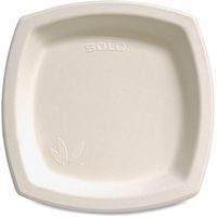 Solo Cup 8PSC2050 Bare Sugar Cane Plate, 8.25-Inch, 125/PK, Off-White