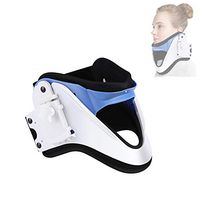 Neck Cervical Tractor, Adjustable Neck Support Brace Traction Treatment with Open Throat Design for Neck Pain Relief Posture Correct and Cervical Collar Spine Stretch Correct Fixation