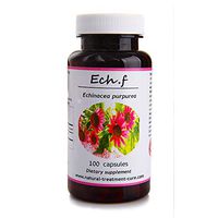 Hekma Center Pure Echinacea Purpurea Flowers and Leaves - Great Immune Support - 275 mg Echinacea Purpurea - 100 Veggie Capsules