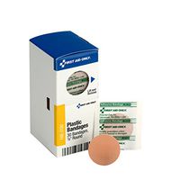 First Aid Only FAE-3120 Smart Compliance Refill Round Spot Plastic Bandages, 30 Count