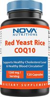 Nova Nutritions Red Yeast Rice 1200 mg. - COQ10 60 mg (Citrinin Free) for Cholesterol Support Capsules 120 ct